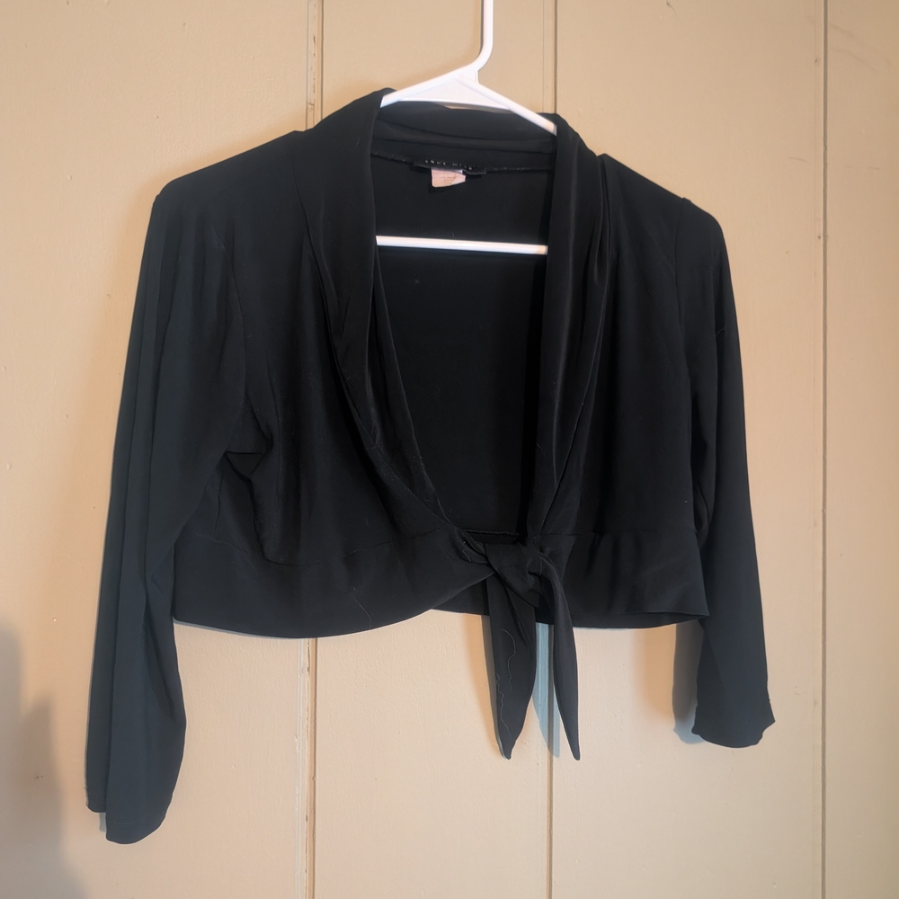 Can't Miss Black Cropped Cardigan